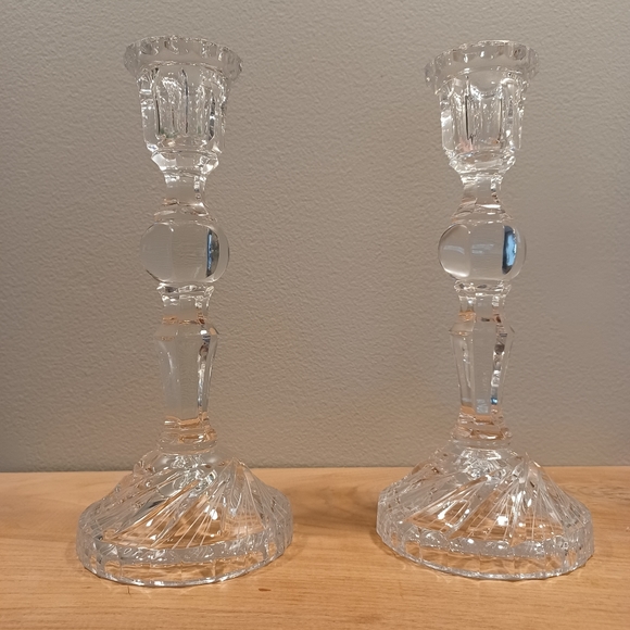 Solar Star Tall Candlestick holders set of 2 - Picture 3 of 9